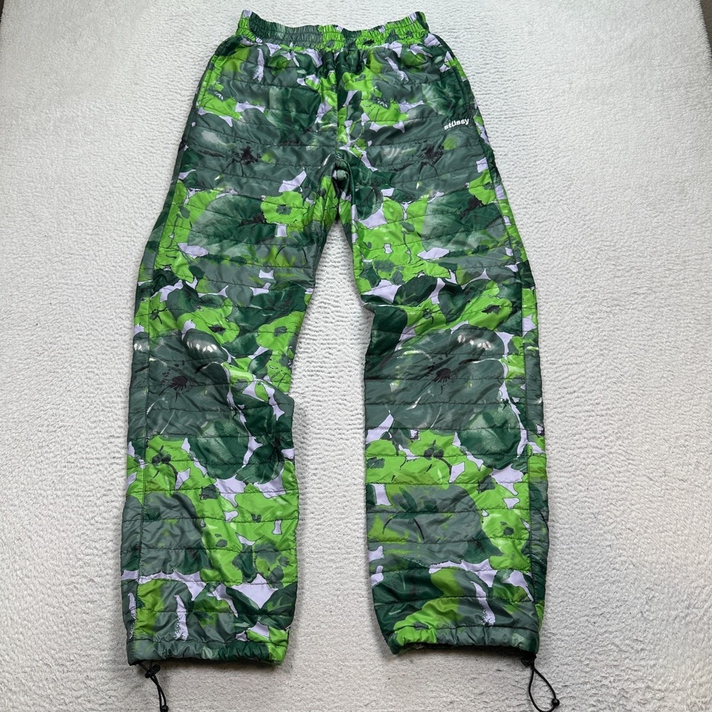 Stussy Quilted Puffer Pants Men's Size XS (Fits 28X30) Floral‎ Camo